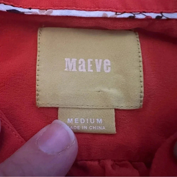 MAEVE• Silk Collared Sleeveless Blouse size medium - Picture 6 of 13